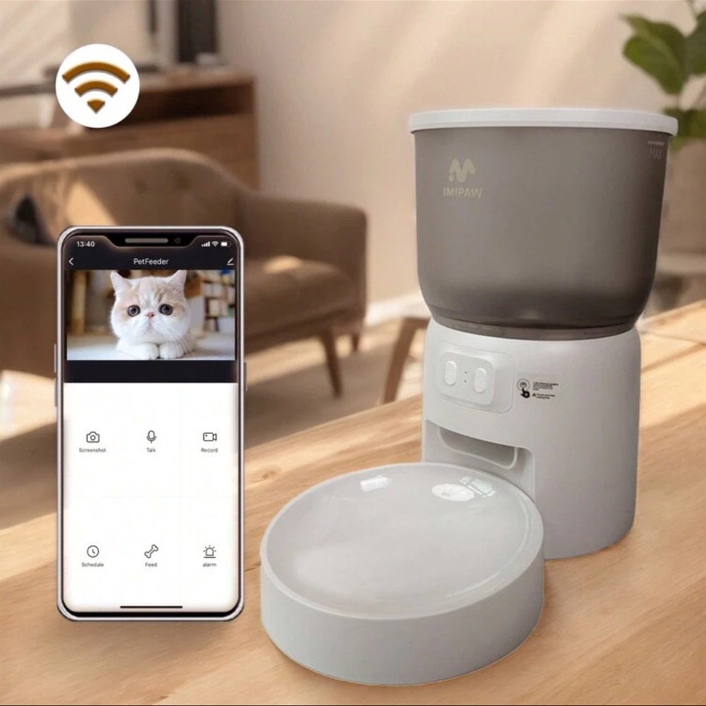 WIFI Automatic Pet Feeder Smart 3L Auto Cat Food Dispenser For Cats Dogs APP